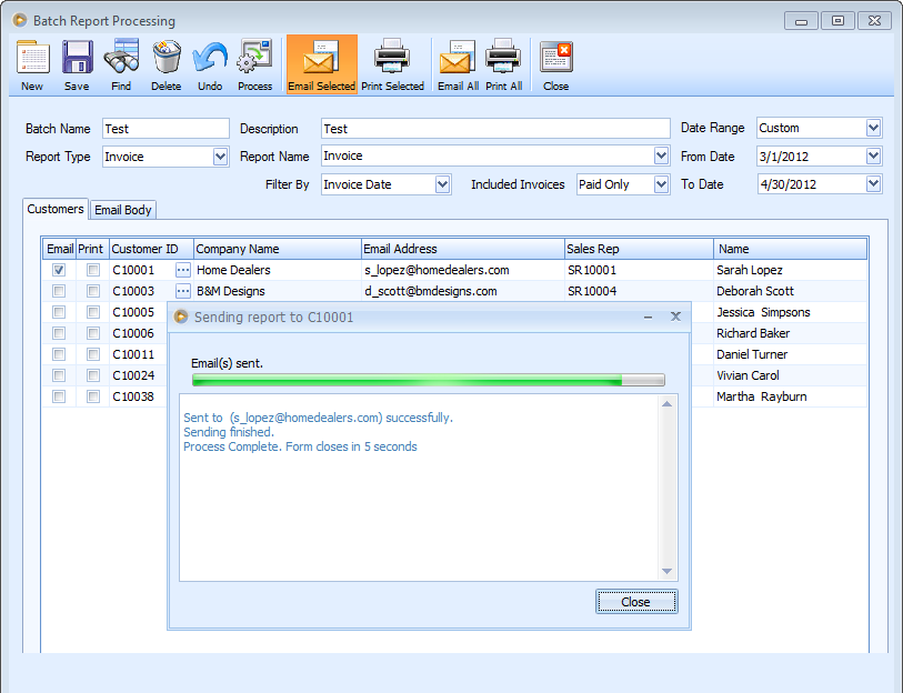 Reports > Added Filter By Combobox in Batch Report Processing