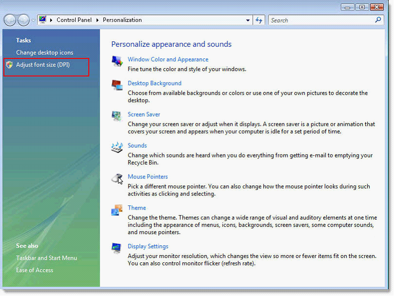 Dpi Font Size Dpi Font Size