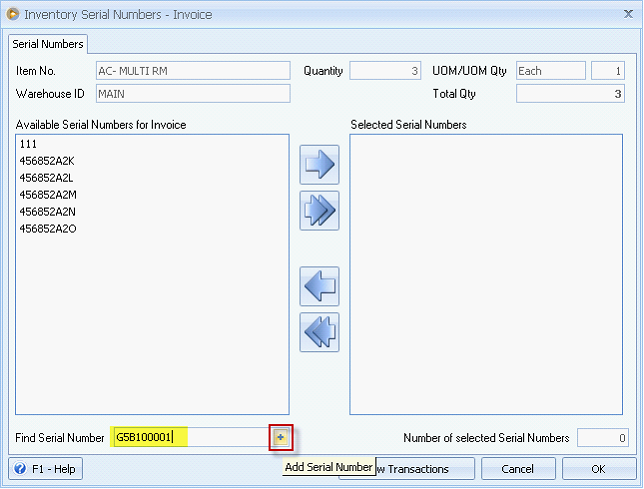 manual entry of serial number2